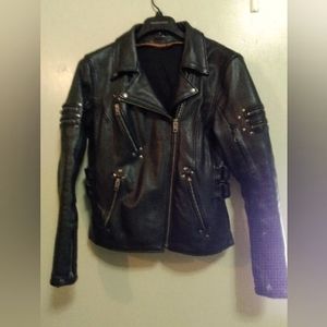Milwaukee Leather asymmetrical motorcycle jacket